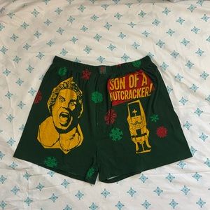 ELF MOVIE Green Christmas Boxers